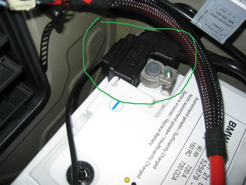 Bmw E90 Battery Wiring Loose Wires from i739.photobucket.com