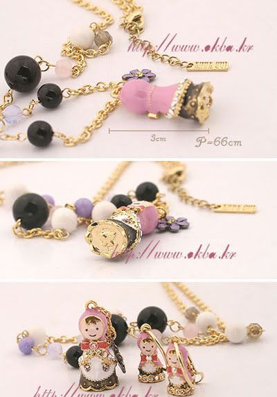 Korean Fashion Wholesale Sites on Korean Fashion Style Ceramic Doll Necklace Sbb N 032 Ebay