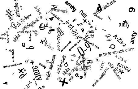 Regular Expression Typography