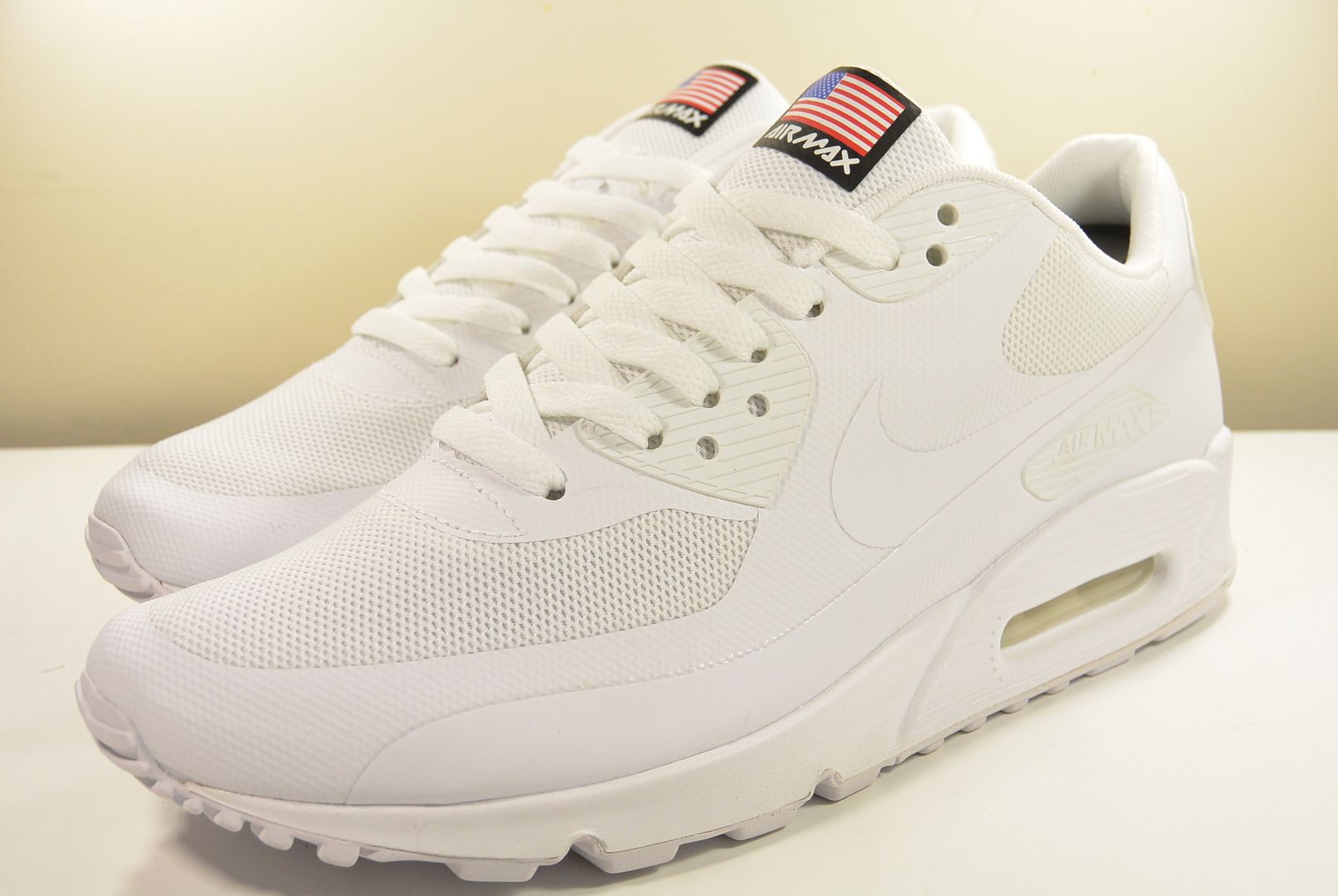 DS NIKE 2013 AIR MAX 90 INDEPENDENCE DAY 613841 110 WHITE