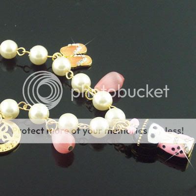 Exquisite Violet Japen Doll bead bracelet & Earring Set  