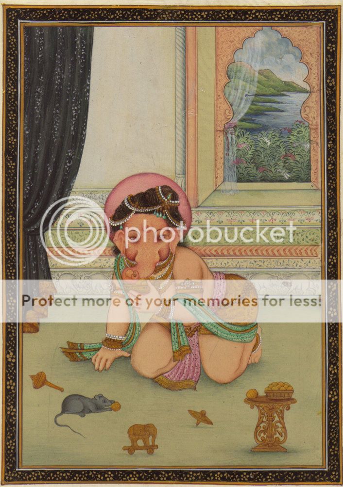   Ganesha Artwork HANDMADE RARE Opaque Watercolor Spiritual Painting
